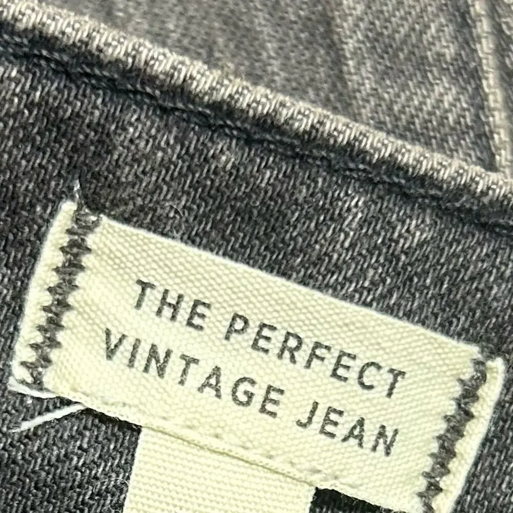 Madewell Perfect Vintage Jean Black Wash Mom Jeans Tapered Legs High Rise 28W